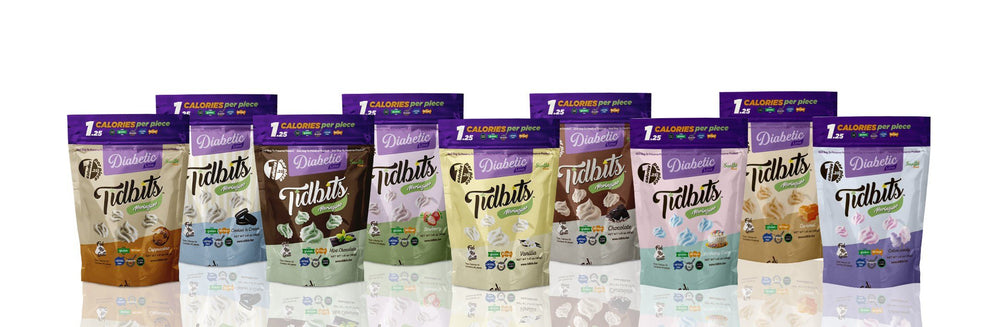 DIABETIC Bundle - Try All delicious Flavors (PAY only for 8 get all 9 flavors) Diabetic line Tidbitsfunbites 