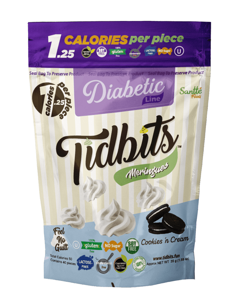 Tidbits DIABETIC Cookies'n Cream Diabetic line Tidbitsfunbites 