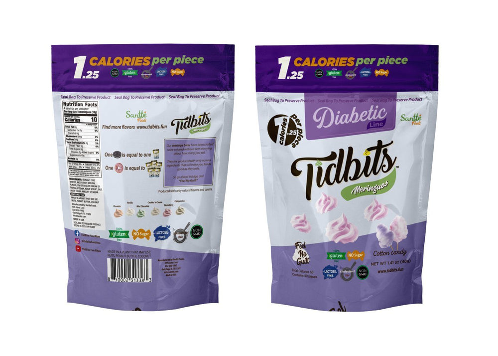 Tidbits DIABETIC NEW flavor: Cotton Candy Diabetic line Tidbitsfunbites 